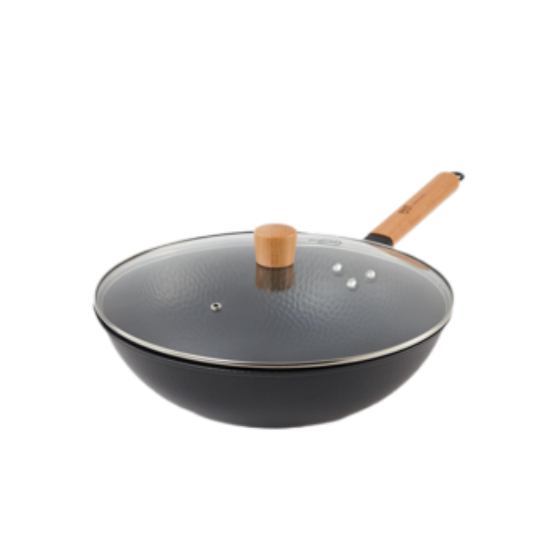 Kanda 32cm Japanese Iron Wok Series Iron God 3rd Generation