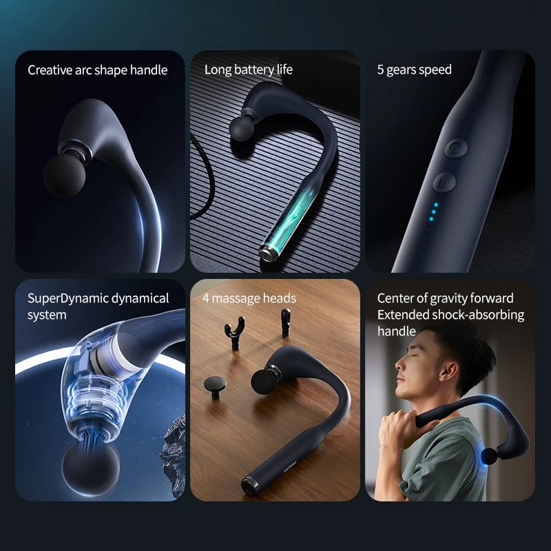 Philips Massager Hook-shaped Massage Gun PPM7331DB