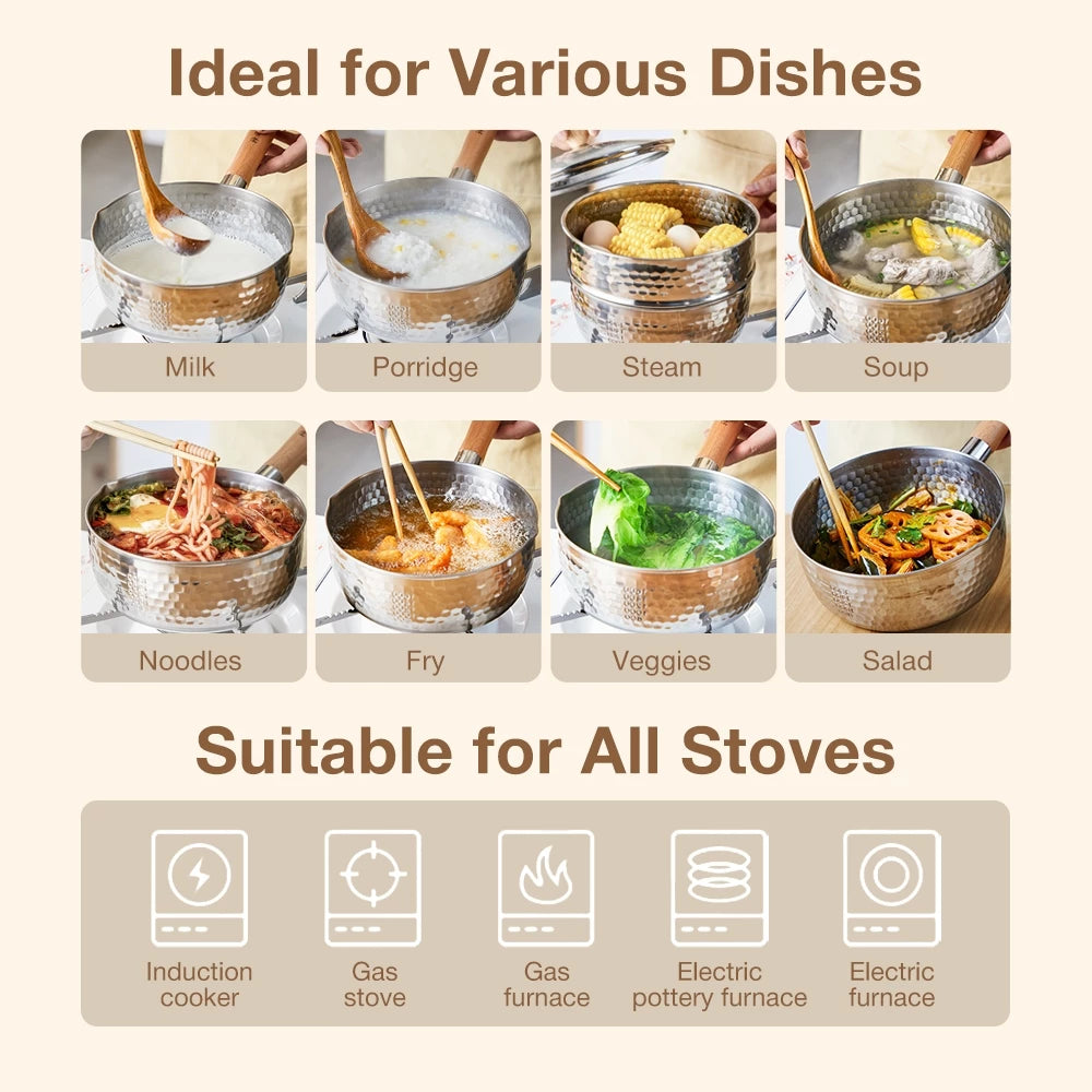 Kanda 18cm Japanese Yukihara Series Pot Set (Pot + Lid)