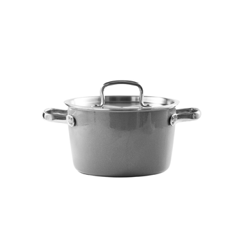Kanda Japanese Ultra-Light Waterless Stew Pot 22cm Micro-Pressure Braiser with Titanium Fresh-Lock Coating